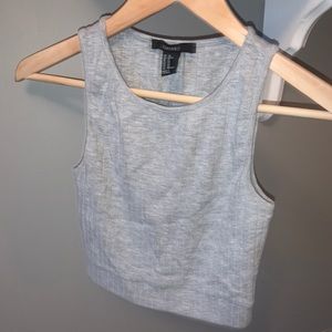 Grey Crop Top